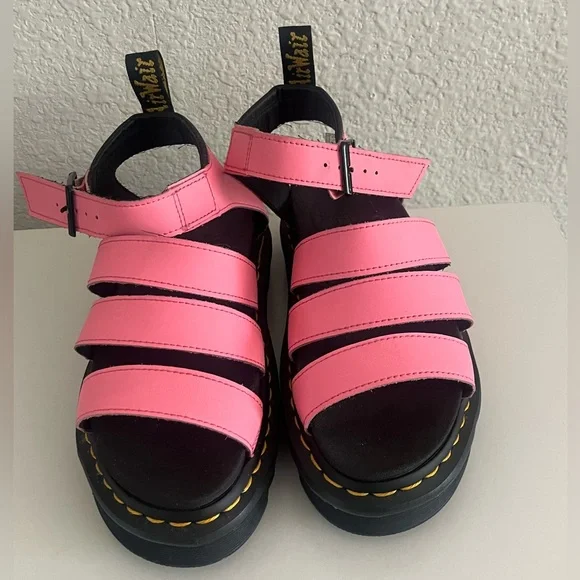 Dr. Martens | Blaire Sandals pink lemonade hydro leather-size:6 - Picture 3 of 7